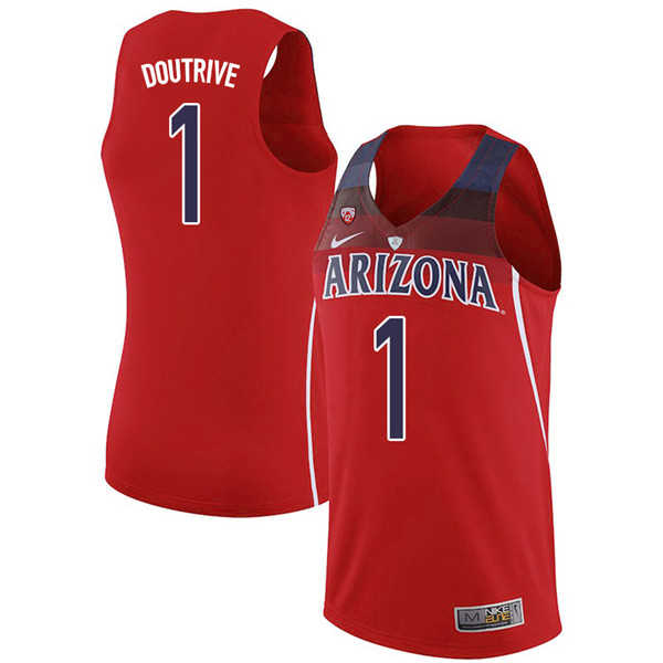 2018 Men #1 Devonaire Doutrive Arizona Wildcats College Basketball Jerseys Sale-Red